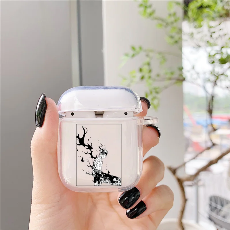 Силиконовый чехол популярный черный клевер аниме для Apple airpods Аксессуары