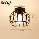 Прочная люстра, железная потолочная лампа для коридорагостиницы, энергосберегающая лампа E27, ночное освещение, шарарбуз, ночник