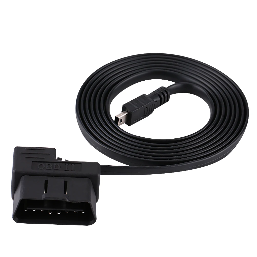 Автомобильный OBD2 EOBD 16pin диагностический OBD II для мини USB кабель удлинитель адаптер