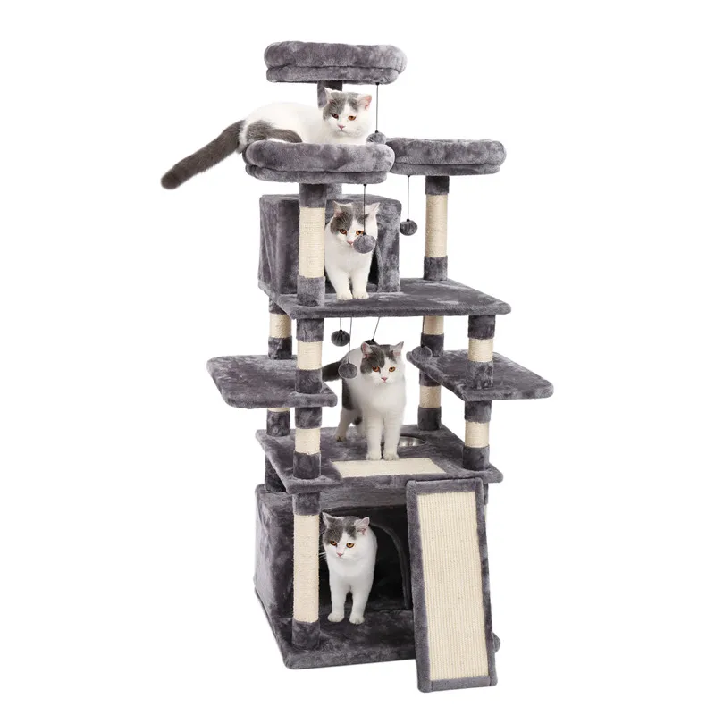 Гигантская большая роскошная рама для кошек небольшая сизальная деревянная