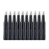 10pcslot lead free soldering iron tips black metal 900m t 3 2d replacement welding head for hakko 936 rework tool kits