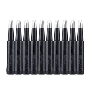 10 шт.лот бессвинцовые наконечники для паяльника черный металл 900M-T-3.2D сменная сварочная головка для Hakko 936 комплекты инструментов для переделки