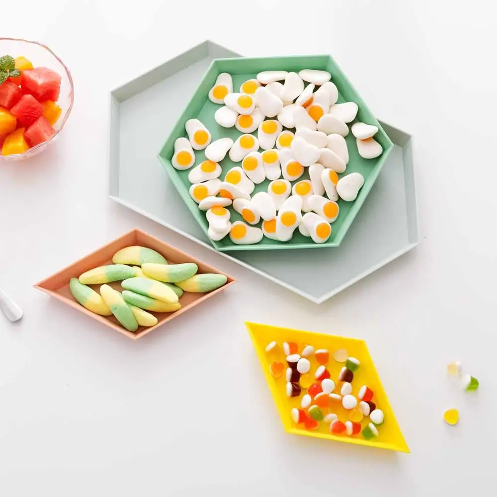 4 шт./компл. скандинавские креативные геометрические лотки для хранения