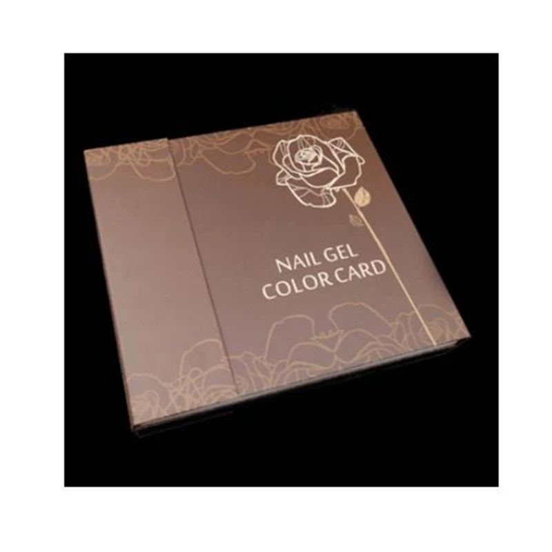 

120 Colors Nail Display Color Book UV Nail Gel Polish Chart Salon Acrylic Gel Tips Color Card Painting Nail Art Tool