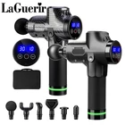 Массажный мышечный пистолет с портативной сумкой 30 файлов 3600рмин терапевтический массажер пушки массажер для тела облегчение боли усталость после тренировки