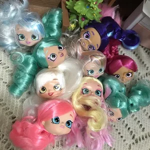 Новая модная Кукольная голова с иностранными девушками, черные волосы, белые волосы, плоские волосы, аксессуары сделай сам для кукол с большими глазами, подарок для девочек