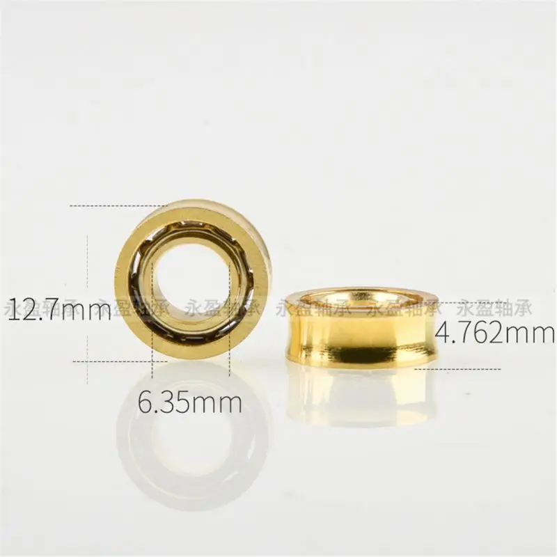 

6pcs R188KK UR188 Gold Plated Bearing For Fidget Spinner Yoyos Fan WXTD