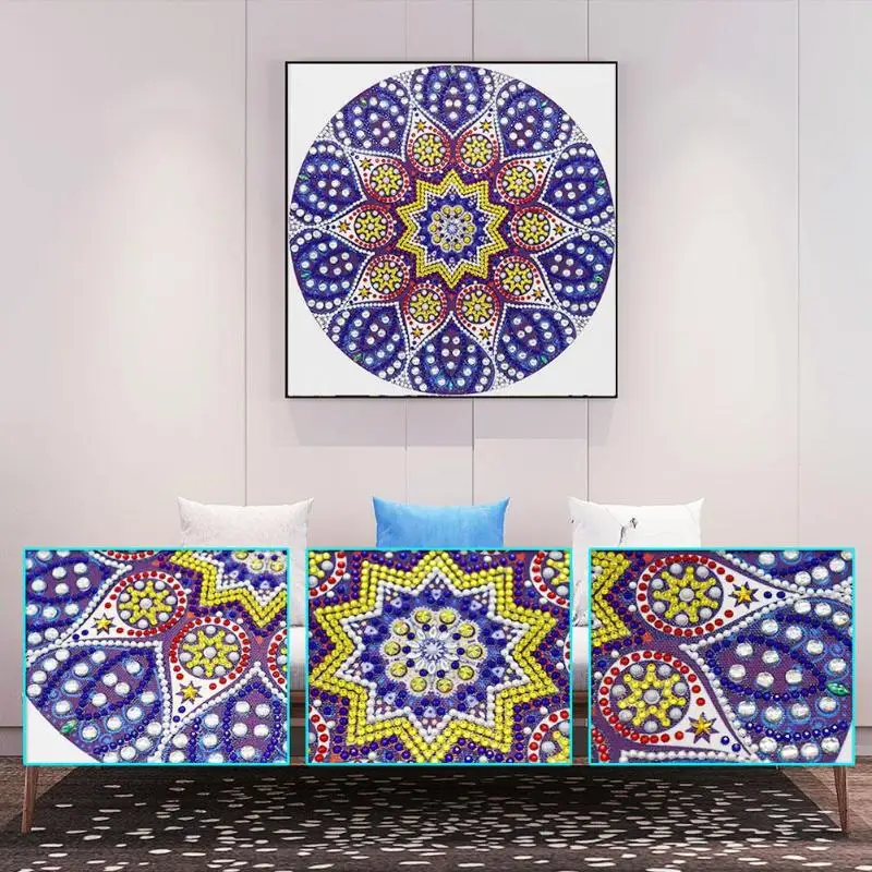 Изысканная алмазная живопись Мандала 5D Сделай Сам Специальная Форма Смола