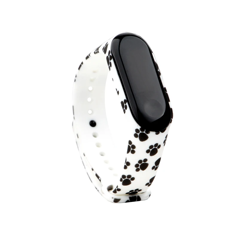 Водонепроницаемый мягкий силиконовый браслет Miband 3 4 аксессуары для смарт