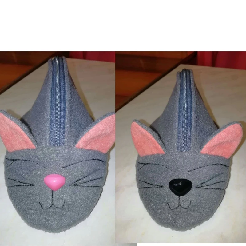 Глаза амигуруми для кукол круглые плоские черные треугольные пластиковые 150