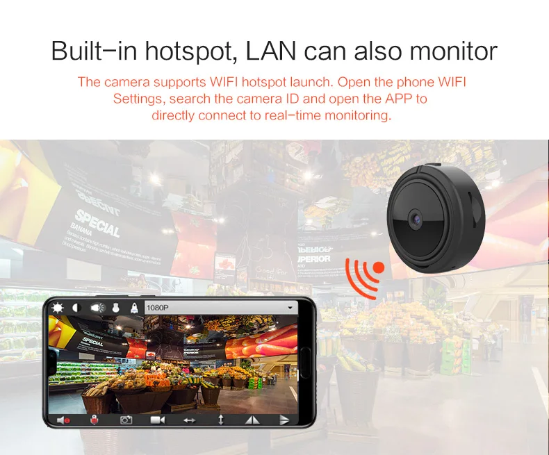 Мини Full HD 1080P беспроводная Wi-Fi домашняя камера безопасности с дистанционным управлением, микро камера для спорта, DVR DV, обнаружение движения, маленькая камера P2P IP/
