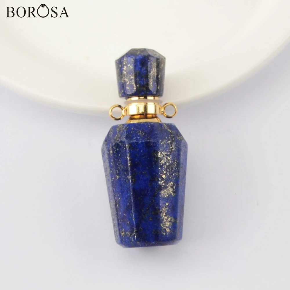 BOROSA Perfume Bottle Pendant Connector Crystal New Essential Oils Diffuser for Women Jewelry Making G1941 | Украшения и