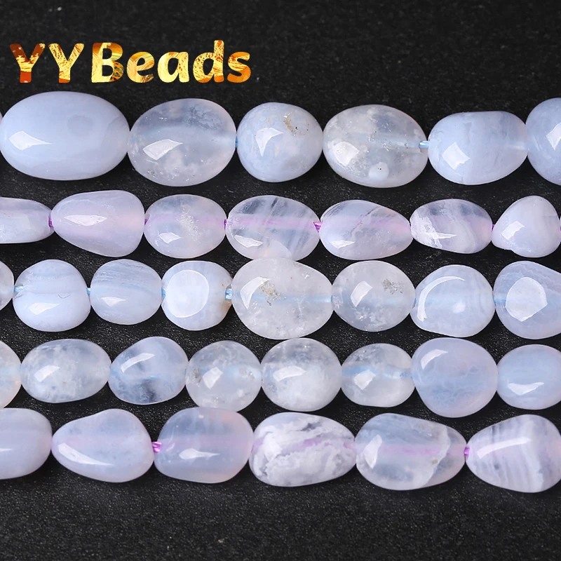 

6-8mm Natural Irregular Purple Lace Agates Beads Smooth Loose Beads For Jewelry Making Bracelet Necklace Accessories 15'' Strand