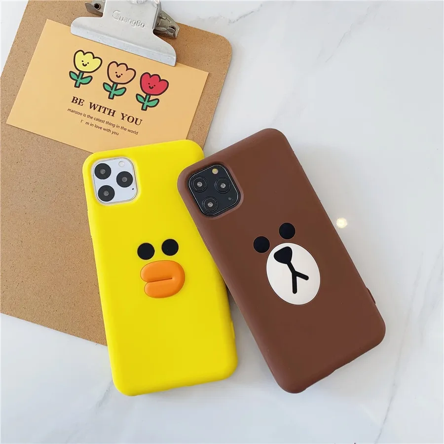 2020 3D милый мультяшный чехол для телефона Sally Chick iPhone 6 6s 7 8 Plus X XR XS 11 Pro Max мягкий