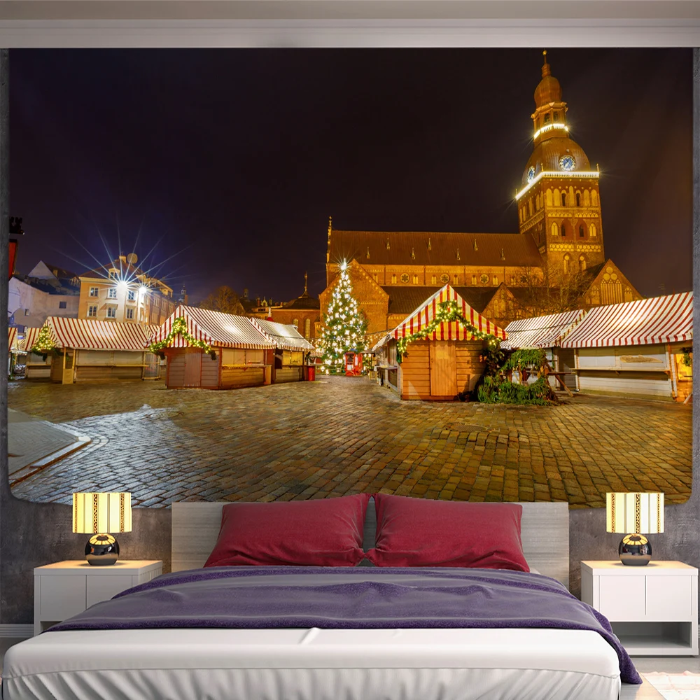 Рождественская фантазия Искусственная елка богемная гобелен большого