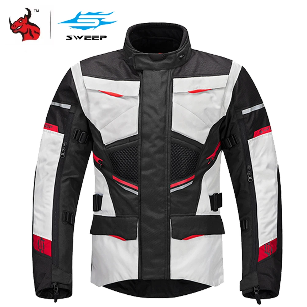

Winter Motorcycle Jacket + Pants Waterproof Motocross Jacket Racing Motorcycle Rally Suit Cold-proof Chaqueta Moto Anti-fall