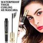Тушь для ресниц с тушью для ресниц, 4D шелковое волокно, водостойкая, толстая, удлиняющая, без комков, с защитой от размазывания, SANA889, 2021