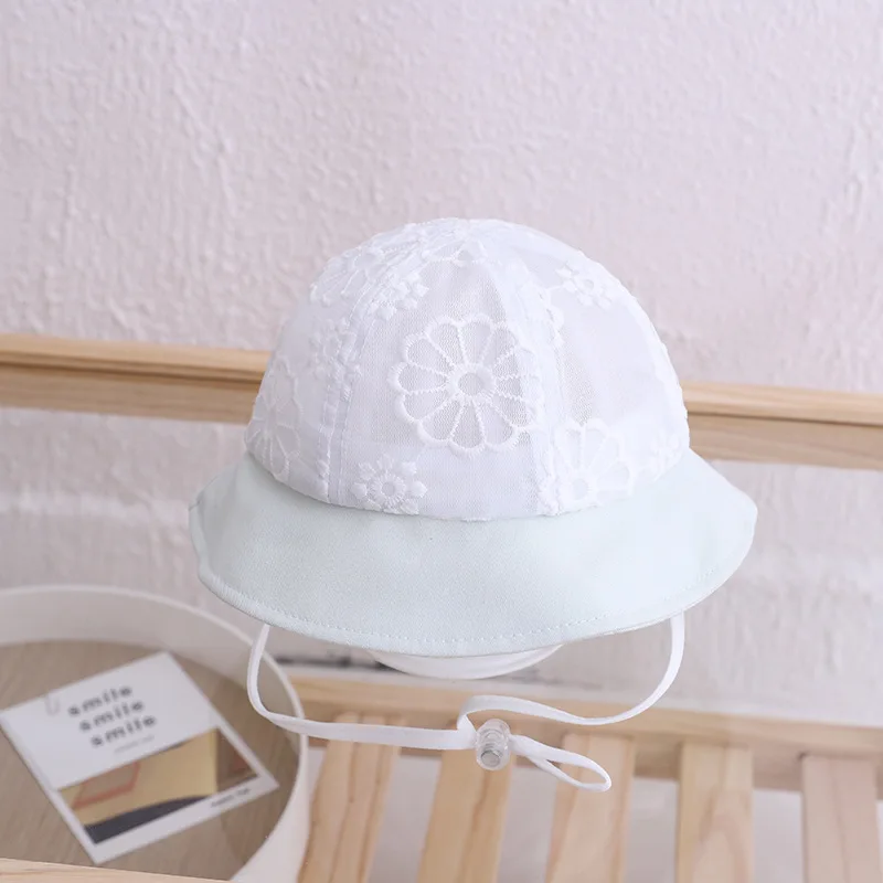 

8 Month-2 Year Infant Baby Summer Cool Outdoor Fisherman Hat Beach Cap Children's Bucket Caps for Boy Child Baby Girl Kids Hats