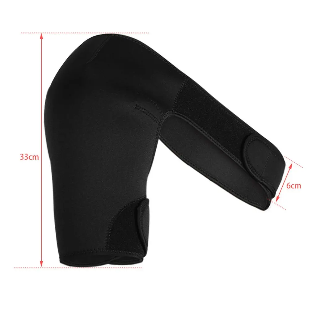 

Adjustable Breathable Gym Sports Care Single Shoulder Support Back Brace Guard Strap Wrap Belt Band Pads Black Bandage Men&Women