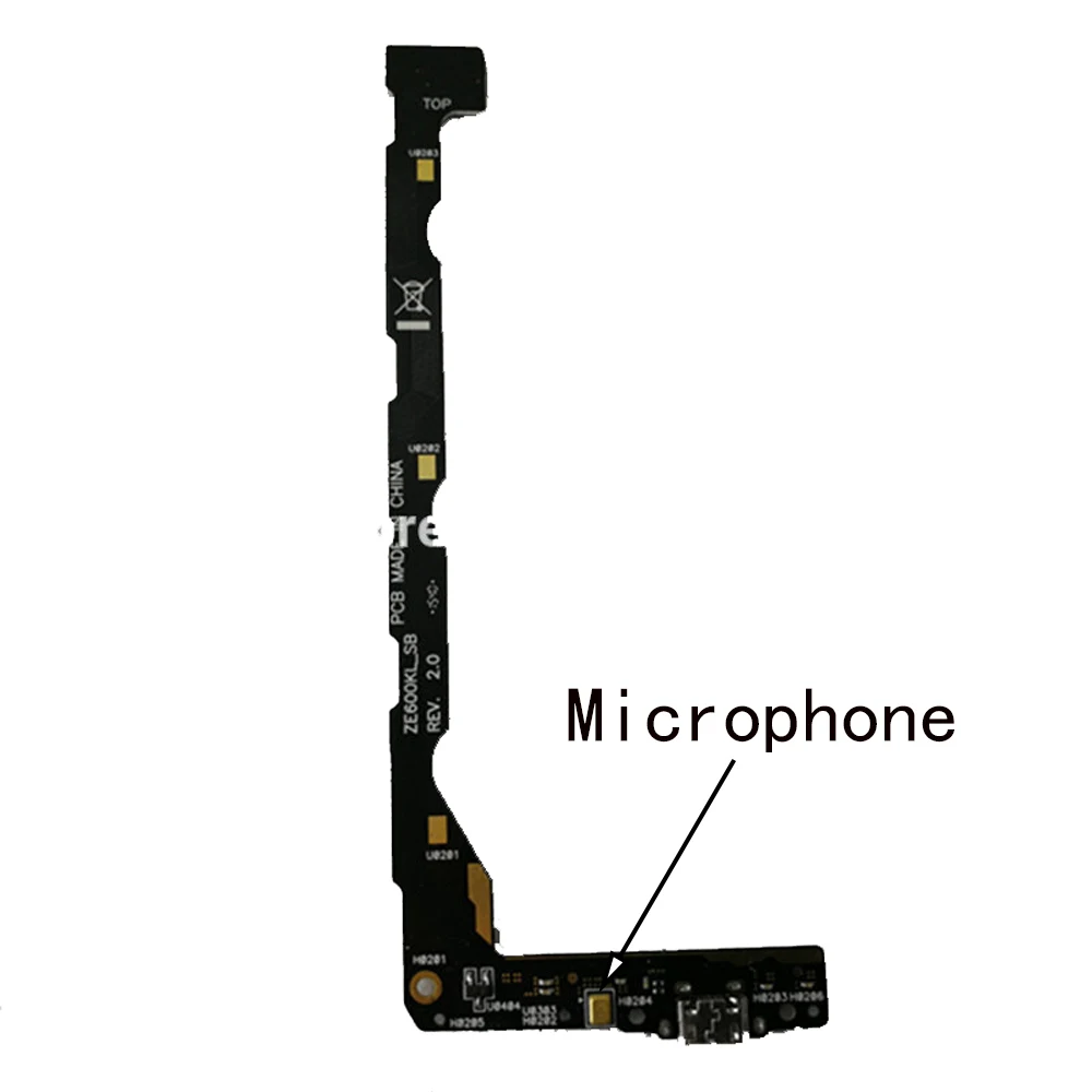 ZE601KL USB зарядная док-станция с микрофоном USB зарядное устройство штекер плата Модуль Ремонт Часть для ASUS Zenfone 2 Laser ZE600KL Z00MD телефон