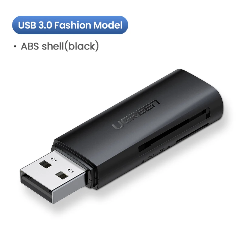 Ugreen кард-ридер USB 3,0 type C для SD Micro SD TF адаптер для ноутбуков Аксессуары OTG кардридер смарт-карта памяти SD кардридер - Цвет: New USB 3.0 - ABS