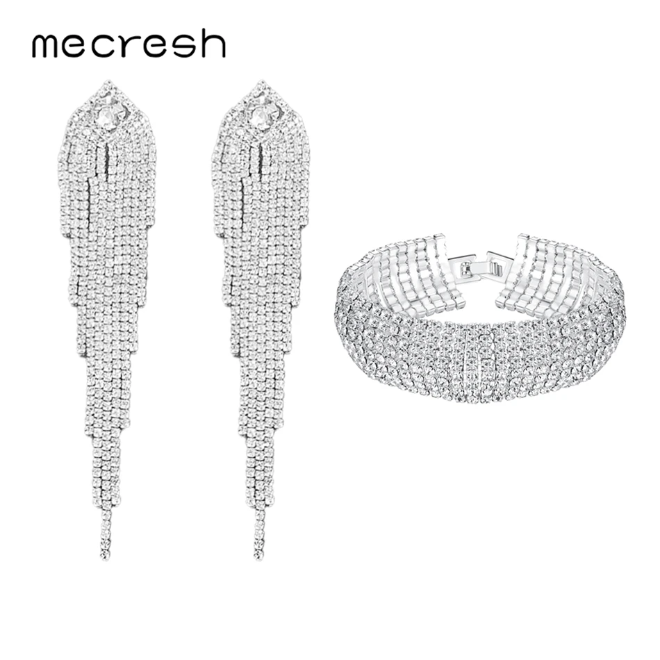 Mecresh эффектные цвета Стразы Свадебные фотообои Великолепные Длинные