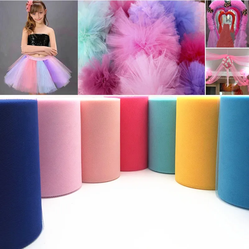 Tulle Roll 100 Yards 15cm Organza Wedding Decoration TUTU Baby Shower Laser Crafts Birthday Party Supplies | Дом и сад