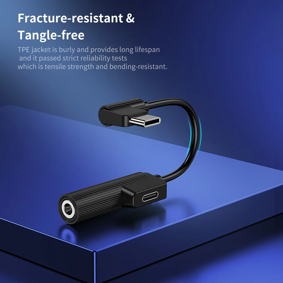 ROCK 2 в 1 usb type C до 3,5 мм разъем для наушников адаптер для samsung Xiaomi type-C OTG Aux аудио зарядное устройство адаптер для huawei P30