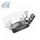 Велосипедный Мультитул 16 в 1, Ремонтный комплект, измеритель цепи, спицевые инструменты, гаечный ключ, цепная пила для велосипеда, набор инструментов для ремонта горного велосипеда