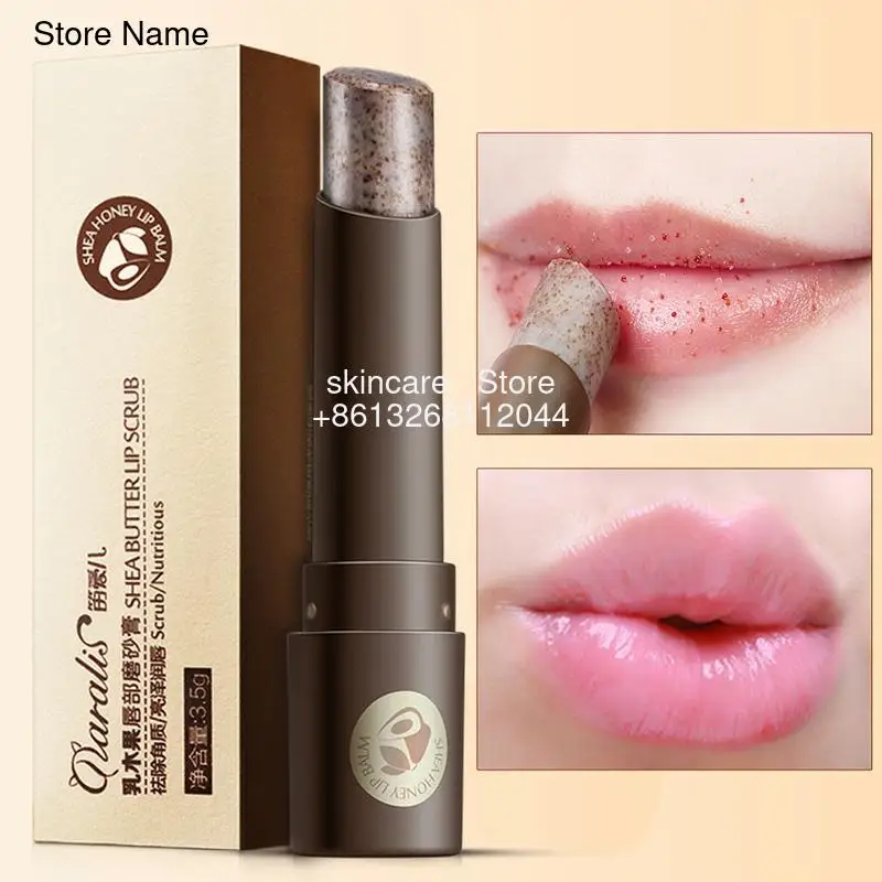 

Daralis Shea Butter Lip Scrub Moisturizing Lipstick Makeup Nourishing Lipbalm Anti Aging Exfoliating Lip Balm Unisex Lip Care