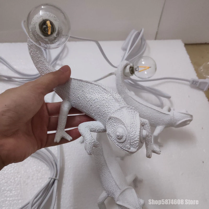 Nordic броши в виде ящерицы Ночной светильник Современный милый светодиодный