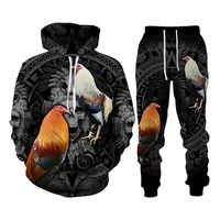 cool rooster hunting camo 3d printed hoodies sweatshirt male sweatpants set unisex mens tracksuit fashion mens clothing suit