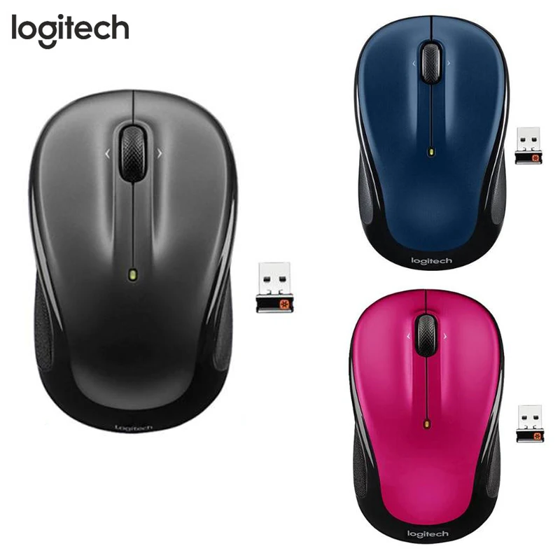 

Мышь Logitech M325 Беспроводная оптическая, 3 кнопки, USB, 1000 DPI, 2,4 ГГц