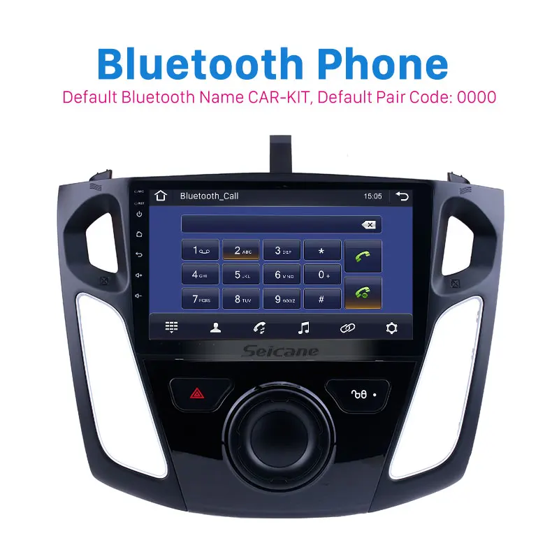 Автомобильный радиоприемник Seicane Android 10 0 9-дюймовый экран GPS-навигатор для Ford Focus