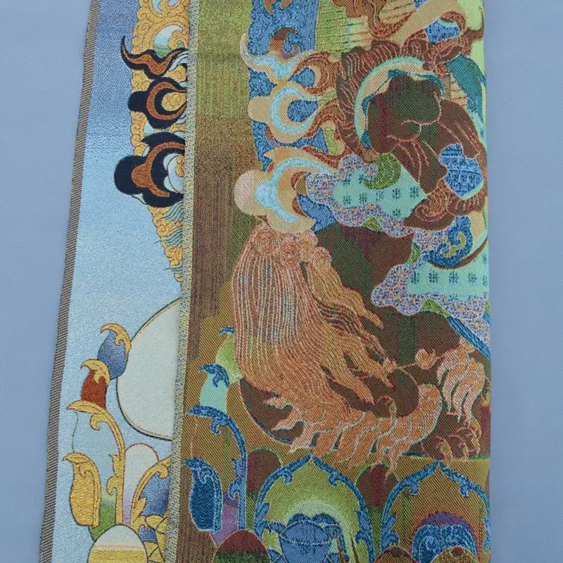 Ковер с тибетским храмом статусом Будды вышивка парчовый гобелен настенный