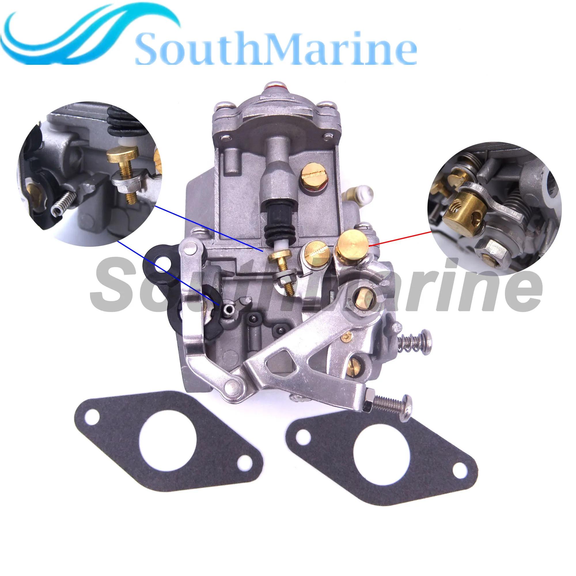 Boat Engine 5040793 Carburetor Assy and 5041274 Gaskets for Evinrude Johnson OMC 9.8HP 4-Stroke Outboard Motor | Автомобили и