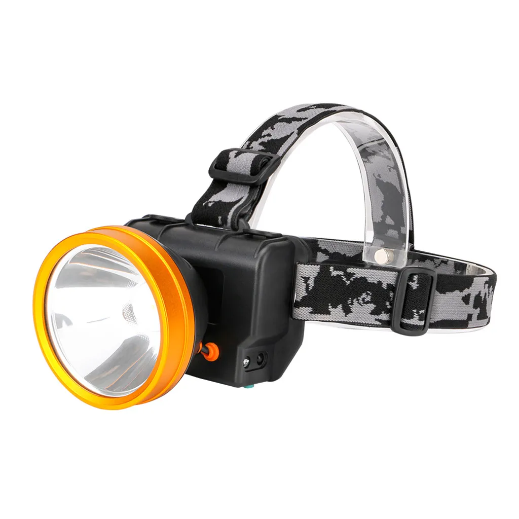Светильник фонарь водонепроницаемый светодиодный налобный головсветильник 18650