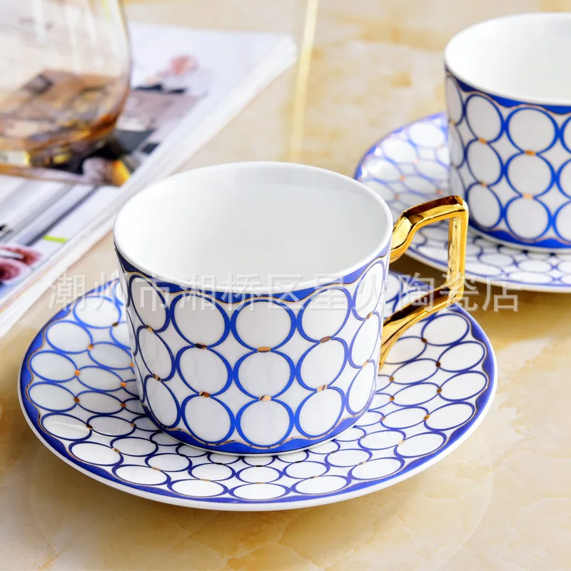

European Bone China Cup High-Grade Afternoon Tea Cup Ceramic Coffee Set Coffee Mug Starbucks Cup Cups Color Changing Cups