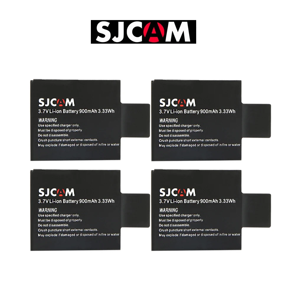 4 pcs SJCAM SJ4000 PG1050 Камера Батарея Li-Ion Батарея зарядное устройство для спортивной экшн-камеры SJCAM SJ5000 SJ6000 SJ8000 M10 EKEN 4K H8 H9 GIT-LB101 GIT Батарея - Цвет: 4 pcs