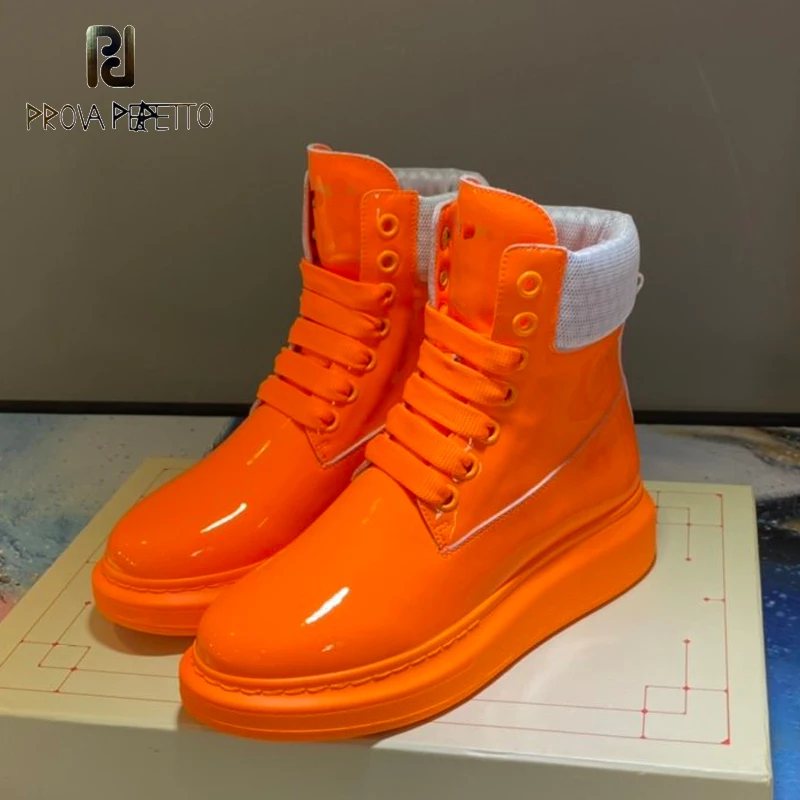 Ботинки из натуральной кожи для мужчин и женщин удобные ботинки на платформе