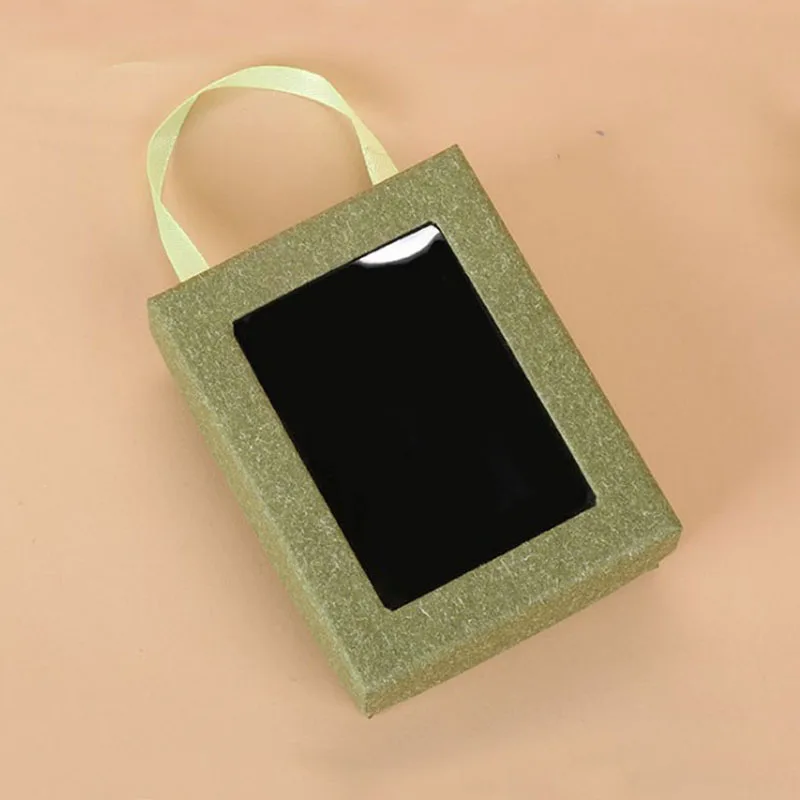 4Colors Transparent PVC Window Soap Boxes Kraft Paper Box Jewelry Open Handle Gift Packaging Wedding Favors Candy | Украшения и