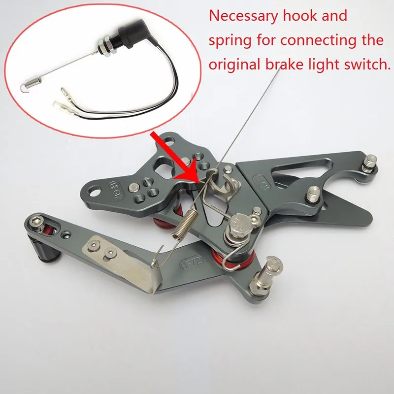KEMIMOTO Rearset для Yamaha R25 R3 MT25 MT03 CNC набор регулируемых задних ног подножки YZF-R3 YZF-R25 MT-03 MT-25 MT 03 MT 25