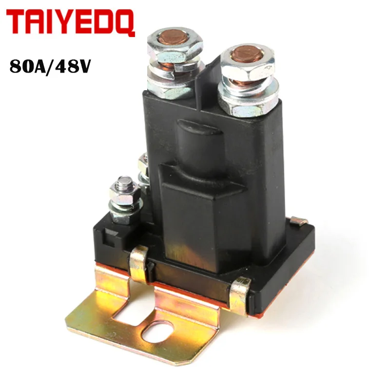 Контактор 48 в 80 А используется для автомобильного выключателя питания 1 контакт