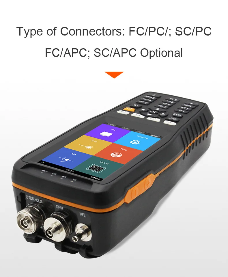 TM290 OTDR оптический временной рефлектометр 4 в 1 с сенсорным экраном VFL/OPM/OLS диапазон