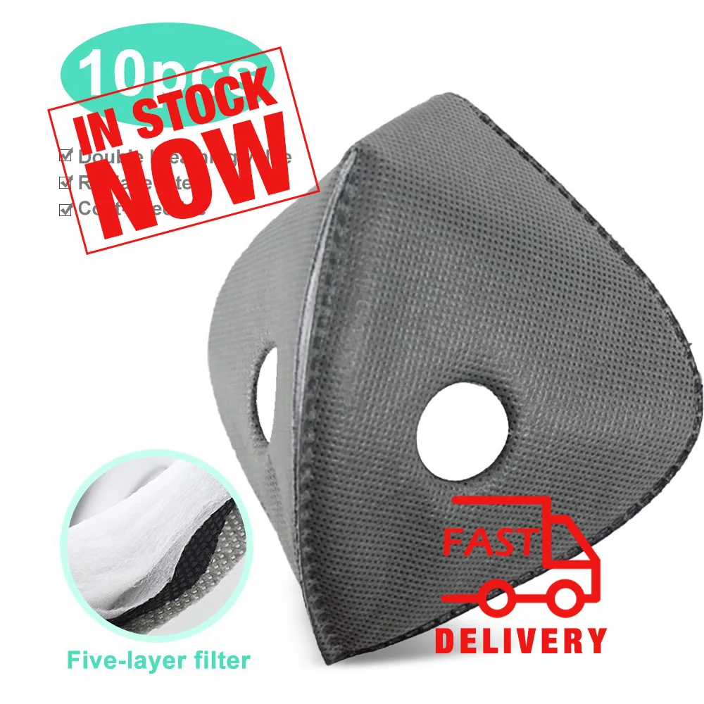 10 шт. фильтр маски с активированным углем для велосипедных масок крышка клапана