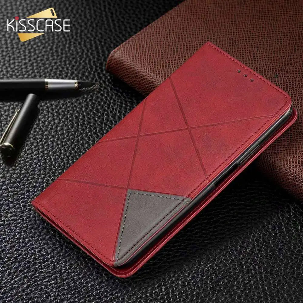 Kisscase флип-чехлы из искусственной кожи чехол для iPhone 11 Pro Max XR XS 7 8 магнитный