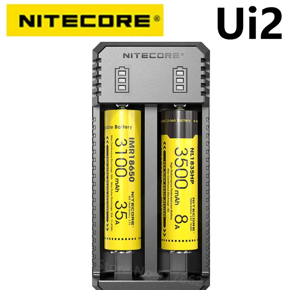 Портативный литий ионный аккумулятор NITECORE UI2 два слота USB совместим с