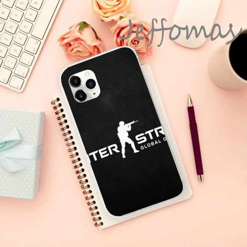 

Counter strike cs go pubg Phone Case Transparent for iPhone 11 12 mini pro XS MAX 8 7 6 6S Plus X 5S SE 2020 XR