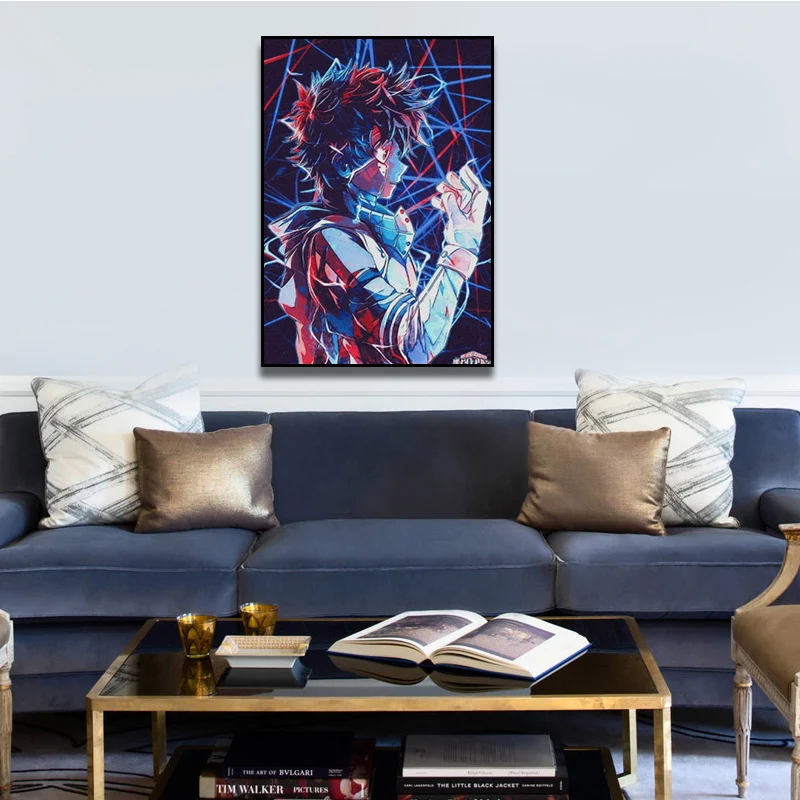

Anime BNHA Deku Manga design Poster Canvas Wall Art Decoration prints for living Kid Children room Home bedroom decor painting