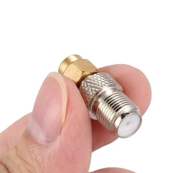 РЧ коаксиальный адаптер RP-SMA папа к F Женский серебристый | Обустройство дома